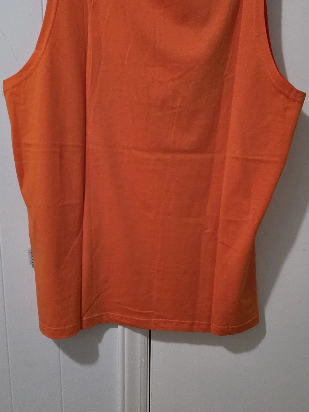 Gucci Bright Orange Logo Sleeveless Tee